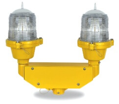 Figura 2: Luz LED de baixa intensidade de obstrução de aviação dupla<br />
